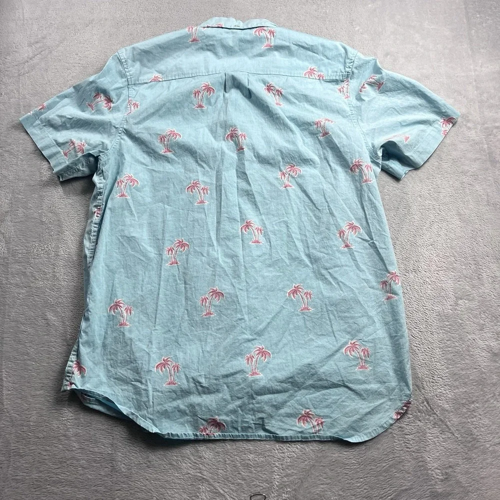 Chubbies Mens Button Down Sz L State of Mind Friday Shirt Palm Trees Hawaiian - Picture 7 of 8